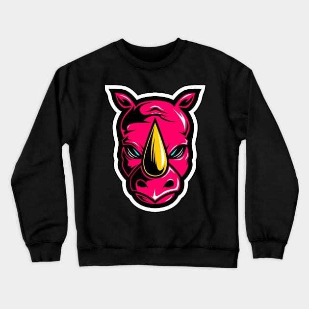 Rhino gaming Crewneck Sweatshirt by Luckyart11